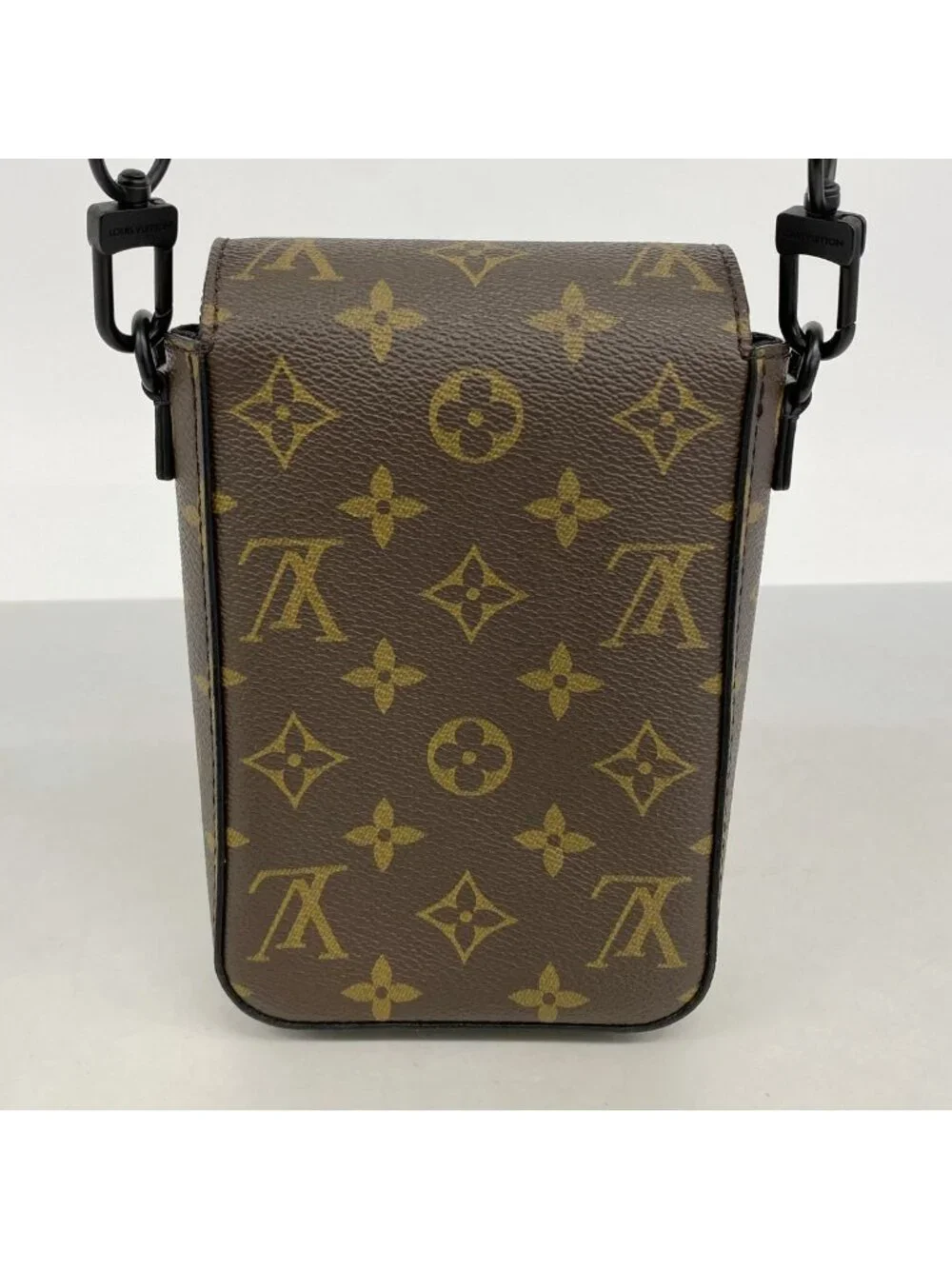 Louis Vuitton Shoulder Bag Monogram Macassar S Rock Vertical Wearable Wallet